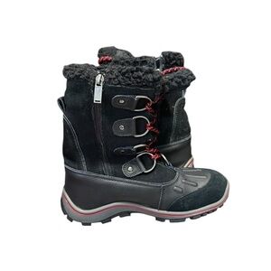 Pajar Alina Women's Black Mid-Calf Lace Up WP Winter Boots EU 38 US 7-7.5  Snow